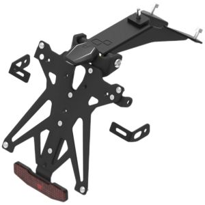 Portatarga omologato Lightech per Aprilia RSV4 R / Factory / APRC / RF 09-20 e Tuono V4 / Factory / APRC 11-20 CON catadriotto e luce targa e con foro racing e originale per frecce