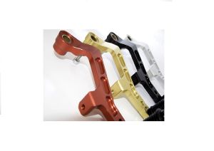 KIT LEVE PER PEDANE DUCATI MULTISTRADA 1200 DAL 2010 AL 2014 COD SP67S, COLORE SILVER