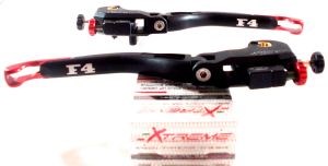LEVA FRENO E FRIZIONE EVO III MV AGUSTA F4 CORSACORTA 12-14 EXTREME COMPONETS codice BLRMVF4-E3+CLRMVF4-E3 FINALE ROSSO
