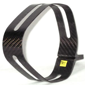 Fascetta in carbonio Akrapovic per silenziatore Titanio Ellittico per bmw s1000rr e varie codice p-mctr11