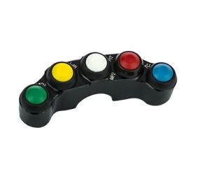 Pulsantiera Accossato 5 Tasti con 2 Bistabili e 3 Monostabili sostituisce il devio luci di SX cod. PS005