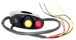 PULSANTIERA MANUBRIO RACING STM 3 BOTTONI SX O DX USO PISTA (2 TASTI E 1 INTERRUTORE)