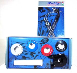 Comando Gas Rapido Robby Moto completo di cavi modello Competition, codice 021-002-00-N
