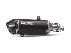 TERMINALE SLIP ON AKRAPOVIC INOX NERO VESPA GTS 125 / 150 IE SUPER 2021-2023 EURO 5
