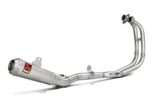 Scarico Completo Akrapovic per Yamaha YZF-R25 14-20, YZF-R3 15-21 Fodero Titanio Racing Non Omologato, codice S-Y2R1-CUBSS