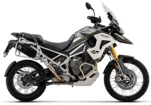 Terminale Veloce in alluminio "Dark" per montaggio valige laterali Triumph Tiger 1200 2022