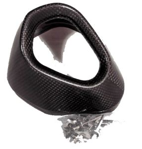 FONDELLO IN CARBONIO AKRAPOVIC V-EC 27 PER SILENZIATORE CON FODERO ELLITTICO IN TITANIO PER VARIE MOTO VEDI DESCRIZIONE