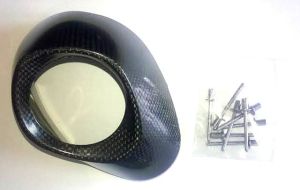 Fondello in carbonio V-EC28 Akrapovic per silenziatore con fodero ellittico in titanio vedi descrizione