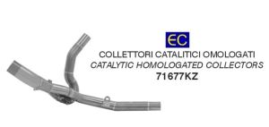 71677KZ - Arrow Kit collettori con convertitore catalitico omologato per terminale Race-Tech Suzuki V-STROM 650 2017-2020